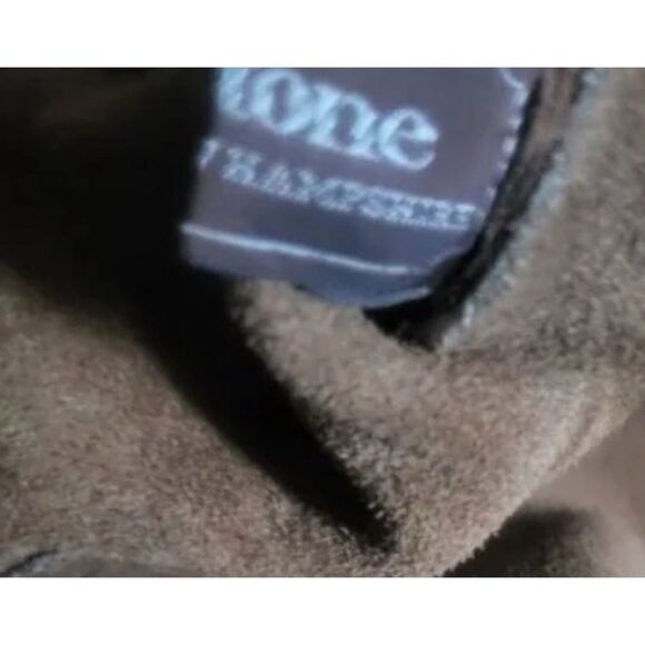 Rare 1980's "BROOKSTONE"
SUEDE LEATHER TOTE in Cognac - Picture 11 of 13